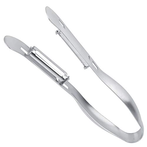 Spargelschäler mit Doppelter Klinge, Doppelter Karottenschäler, 1 Stück Edelstahl, Spargel-Gemüseschäler, Multifunktions-Tomatenentferner von Fdit
