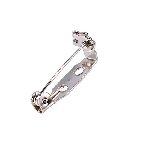 Stangennadeln, Sicherheitsnadel Verschluss Verschluss Handwerk Brosche Lock Back Catch Rolling DIY 20mm 25mm 32mm 38mm 50St (20mm) von Fdit