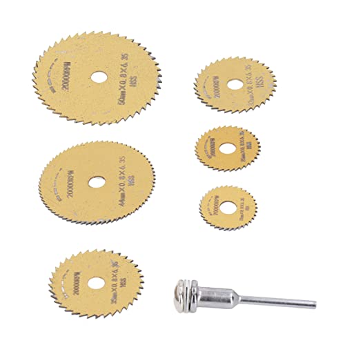 Tragbares Hochgeschwindigkeits -Stahlkreis -Sägen Klingen Kit Ultra Thin Mini Saw Saw Vane/Wing für HolzpvC, 7 Stück Set mit Stab, Schnelles Schneiden Tragbares Hochgeschwindigkeits -Stahlkreis -Sägen Klingen Kit Ultra Thin Mini Saw Saw Vane/Wing für HolzpvC, 7 Stück Set mit Stab, Schnelles Schneiden von Fdit