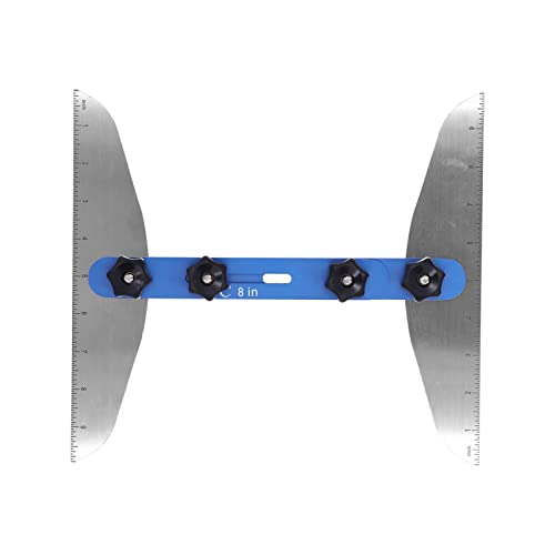 Treppenmessmodell -Tool - Langlebige Aluminiumlegierung - für Treppenmessungen und Regalanordnung - Ideal für Tischlerprojekte - 11 Bis 60 Zoll Messbereich - 2 PCs Dial Enthalten (BLUE) von Fdit