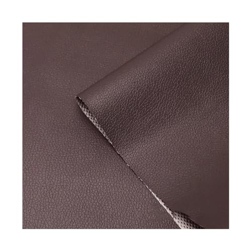 Kunstleder Bezugsstoff Möbelstoff Meterware 160cm Breit Kunstleder Vinyl Stoff für Polster, Sofa Stuhl Sitzbezug, DIY Handwerk, Polsterung(Color: Dunkelgrau) (Color : Black coffee, Size : 1.6X1m) von Fdl123456@