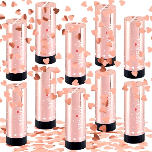 FePen Konfettikanone*10, Herz-Konfettikanone, Konfettikanone Hochzeit, Confetti Kanone mit Pailletten, für Hochzeit, Geburtstag, Weihnachten, Babyparty FePen Konfettikanone*10, Herz-Konfettikanone, Konfettikanone Hochzeit, Confetti Kanone mit Pailletten, für Hochzeit, Geburtstag, Weihnachten, Babyparty von FePen