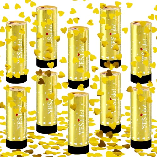 FePen Konfettikanone*10, Herz-Konfettikanone, Konfettikanone Hochzeit, Confetti Kanone mit Pailletten, für Hochzeit, Geburtstag, Weihnachten, Babyparty FePen Konfettikanone*10, Herz-Konfettikanone, Konfettikanone Hochzeit, Confetti Kanone mit Pailletten, für Hochzeit, Geburtstag, Weihnachten, Babyparty von FePen