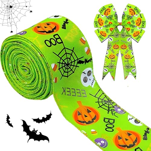 Halloween Ripsband, FePen 6.4 cm x 4.6 m Halloween-Bänder, Halloween Geschenkband, Halloween Grosgrain Ribbon, DIY-Band für Halloween-Geschenkdekoration und -verpackung, Girlande, Hochzeit Halloween Ripsband, FePen 6.4 cm x 4.6 m Halloween-Bänder, Halloween Geschenkband, Halloween Grosgrain Ribbon, DIY-Band für Halloween-Geschenkdekoration und -verpackung, Girlande, Hochzeit von FePen