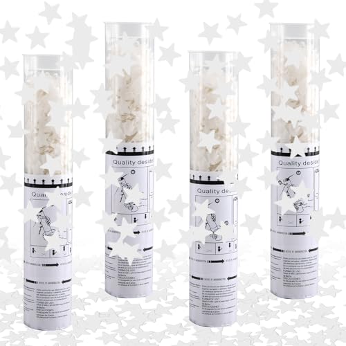 Konfettikanone Hochzeit *4pcs, FePen Konfettikanone Papier, Konfettikanone Geburtstag, Party Popper, Konfetti Pistolen Set, Konfetti Bombe, Konfetti Shooter, Konfetti Kanonen Poppers Konfettikanone Hochzeit *4pcs, FePen Konfettikanone Papier, Konfettikanone Geburtstag, Party Popper, Konfetti Pistolen Set, Konfetti Bombe, Konfetti Shooter, Konfetti Kanonen Poppers von FePen