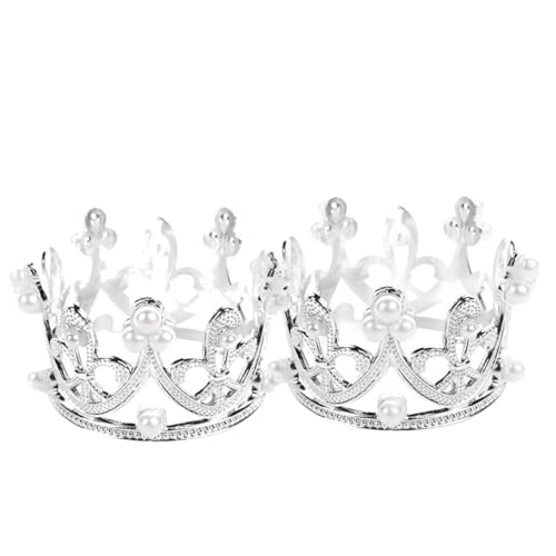 Krone Kuchen Topper Valentinstag Hochzeit Krone Geschenk Zubehör für Mädchen Geburtstag Kuchen Toppers Prinzessin Krone Mini Kronen für Blumenarrangements Party Dekor mit goldenem Silber (Silber 2 Krone Kuchen Topper Valentinstag Hochzeit Krone Geschenk Zubehör für Mädchen Geburtstag Kuchen Toppers Prinzessin Krone Mini Kronen für Blumenarrangements Party Dekor mit goldenem Silber (Silber 2 von Toolo