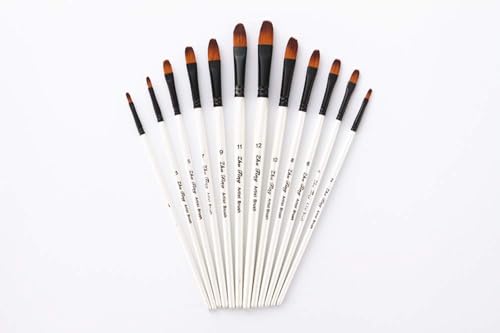 Febbya Künstlerpinsel,12er Pack Fein Pinsel Art Painting Set für Aquarell Acryl Ölgemälde DIY Zeichnung Erwachsene Jugendliche Anfänger Kinder Künstler Nylon Weiß Runder Kopf Febbya Künstlerpinsel,12er Pack Fein Pinsel Art Painting Set für Aquarell Acryl Ölgemälde DIY Zeichnung Erwachsene Jugendliche Anfänger Kinder Künstler Nylon Weiß Runder Kopf von Febbya