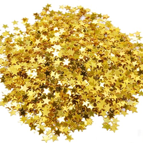 Goldenes Sternkonfetti, 4000er-Packung Metallic-Sternpailletten für Hochzeiten, Geburtstage, Party-Tischdekorationen, Glitzerkonfetti zum Basteln, Geschenkverpackungen und für festliche Anlässe Goldenes Sternkonfetti, 4000er-Packung Metallic-Sternpailletten für Hochzeiten, Geburtstage, Party-Tischdekorationen, Glitzerkonfetti zum Basteln, Geschenkverpackungen und für festliche Anlässe von Febbya