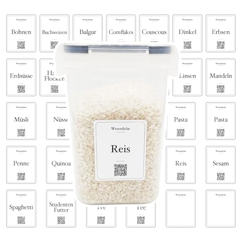 32 vorratsetiketten küche Wesentliche auf Deutsch - aufkleber vorratsdosen küche, kitchen essentials, küchenetiketten, küchenorganisation, küchenzubehör, küchengadgets, küchenaufkleber 32 vorratsetiketten küche Wesentliche auf Deutsch - aufkleber vorratsdosen küche, kitchen essentials, küchenetiketten, küchenorganisation, küchenzubehör, küchengadgets, küchenaufkleber von Febio
