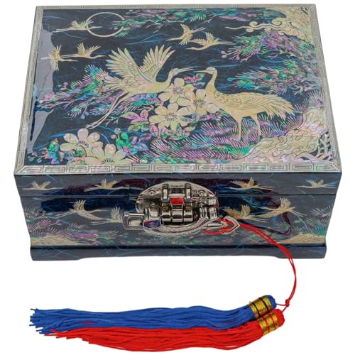 February Mountain Perlmutt-Spieluhr für Frauen, traditionelle koreanische Schmuckschatulle, einzigartige Weihnachts- oder Geburtstagsgeschenke für Frauen von February Mountain