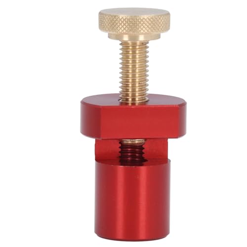 20mm Dog Hole Limit Block Aluminum Alloy Ruler Fixed Stair Woodworking Clamp for Workshop Projects (Red) von Febuliy