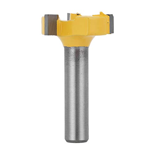 3 Blatt T Schlitz 8mm Schaft Router Bit Holzbearbeitungsschneider Hohe Härte Haltbares glattes Schneiden einfach zu verwenden englisches System von Febuliy