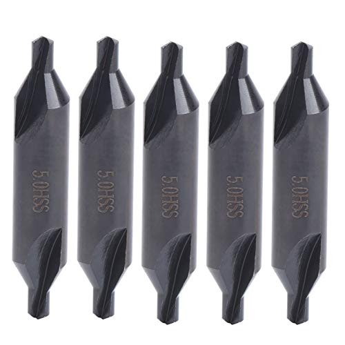 5pcs Hochgeschwindigkeits -Stahl -Zentrierbohrbits 5mm Präzisionspositionierungswerkzeuge Fräsmaschinen von Febuliy