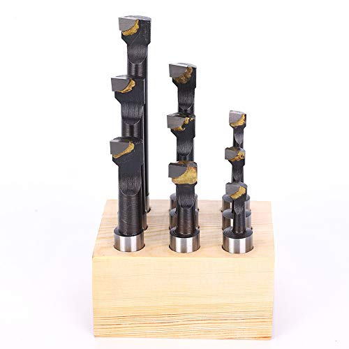 9pcs Hochgeschwindigkeitsstahl F1 Bowing Stange Set mit Basis für CNC -Drehwerkzeug -Holding von Febuliy