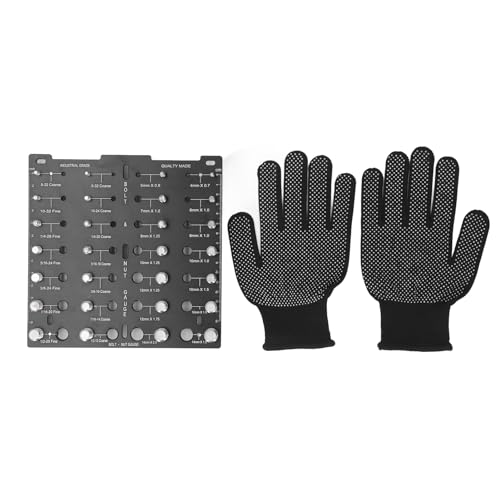 Bolt Nut Thread Checker Aluminum Alloy Screw Identifier 28 Holes MetricThread Identification Board Gloves Bolt Nut Thread Checker Aluminum Alloy Screw Identifier 28 Holes MetricThread Identification Board Gloves von Febuliy