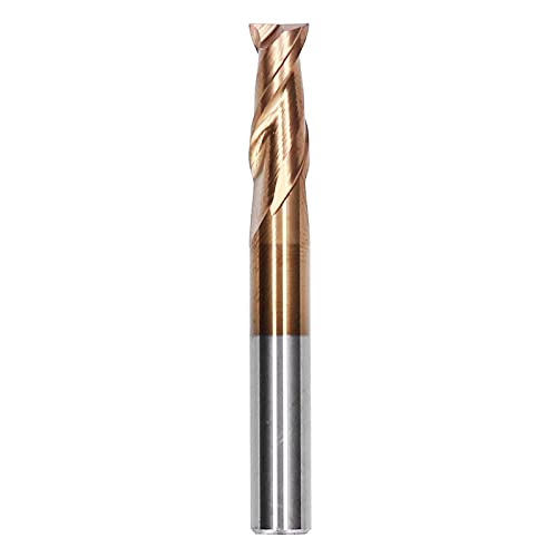 Carbide Square End Mill Stally Hochgeschnitten Starke Chipentfernungsleistung Mühlenschneider für Bearbeitung von Rillen, die für verschiedene Materialien anwendbar sind (D6*D6*15 * 50L) von Febuliy