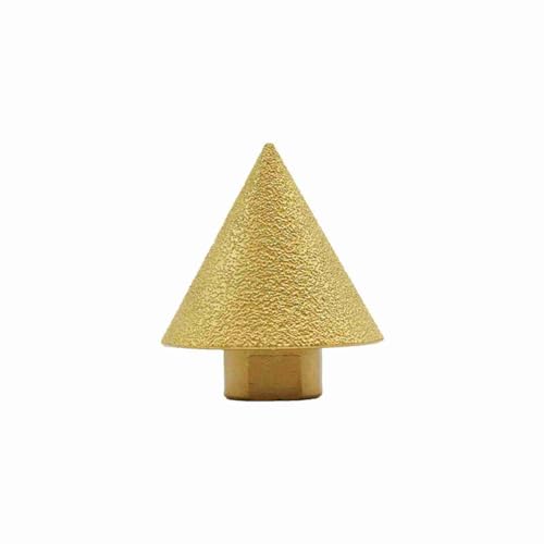Diamond Grit Chamfer Brazed Tool Efficiently Enhances Stone Polishing for Hand Drills and Angle Grinders (38mm M14 chamfer bit) von Febuliy