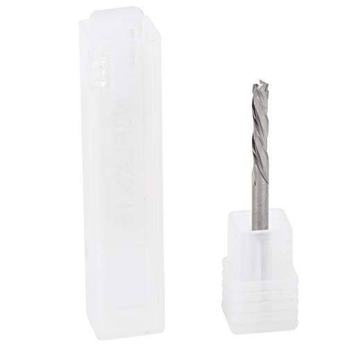 Holzbearbeitungsschneider Wolfram-Stahlfräsenschneider für Aluminium- und Nichteisenmaterialien 3,175 x 3,175 x 15 x 45 mm von Febuliy
