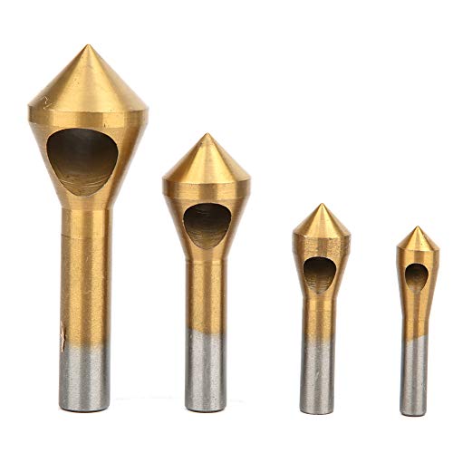 Kammbohrbohrer Bit Einzelloch -Kammschneider aus dem 错误 Bohrwerkzeug für Metall Kunststoff Holz HSS4241 Material (Gold) von Febuliy