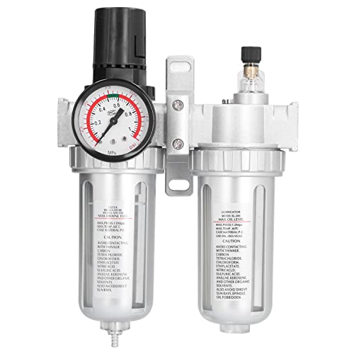 Luftfilter-Druckregler Aluminium legierung Wasserfallen-Separator-Kit für Maschinenbau (SFC200) von Febuliy