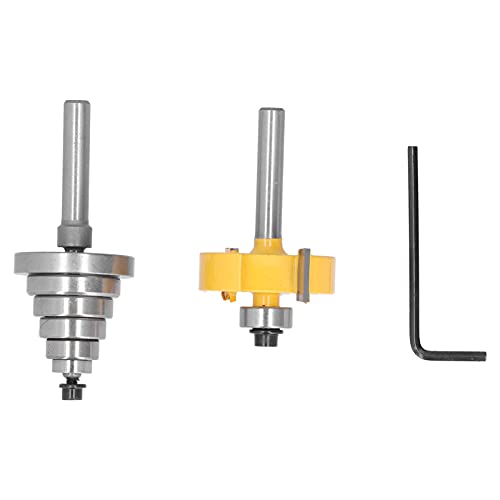 Rabbiner Router Bit Set Kohlenstoffstahl Hochfestige Klingenschärfe stabiles Schneiden für Holzbearbeitungswerkzeuge von Febuliy