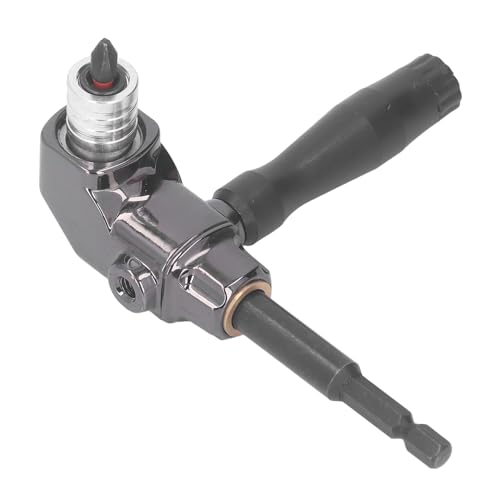 Right Angle Screwdriver Adaptor Aluminum Alloy 90 Degree Driver Attachment with ABS Handle Power Tools Maintenance Aluminum Alloy von Febuliy