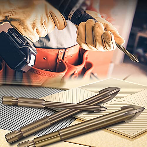 Universal Drill Bit Set Carbid -Bohrer Multifunktionales Bit Glas 错误 Holzloch -Loch Set für elektrische Bohrer Handbohrungen (4 & 5 & 6 & 8 & 10 & 12) von Febuliy