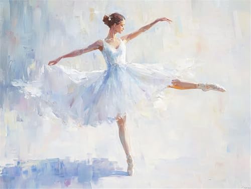 Ballett Malen Nach Zahlen Erwachsene, DIY Malen Nach Zahlen Mädchen Malen Nach Zahlen mit Rahmen Leinwand 40x50 cm, Ölgemälde Kit Mit Pinseln und Acrylfarbe, Wanddeko, Geschenke für Frauen -k25 Ballett Malen Nach Zahlen Erwachsene, DIY Malen Nach Zahlen Mädchen Malen Nach Zahlen mit Rahmen Leinwand 40x50 cm, Ölgemälde Kit Mit Pinseln und Acrylfarbe, Wanddeko, Geschenke für Frauen -k25 von Feeaxeae
