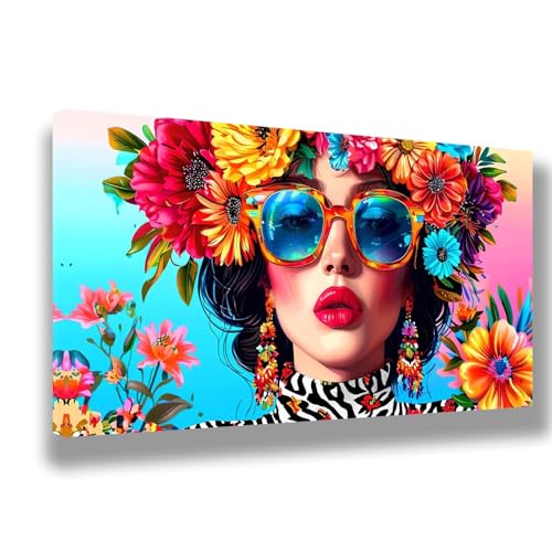 Malen Nach Zahlen Erwachsene Blumen Malen Nach Zahlen Frau Bild Malen-Nach-Zahlen, DIY ölgemäLde Kit für Anfänger Kinder, Lustige Geschenke für Geburtstag, Weihnachten (Ohne Rahmen) 100x200cm, 1512-W von Feeaxeae