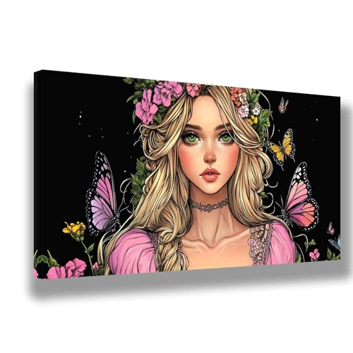 Malen Nach Zahlen Erwachsene Blumen Malen Nach Zahlen Mädchen Bild Malen-Nach-Zahlen,DIY ölgemäLde Kit für Anfänger Kinder,Lustige Geschenke für Geburtstag,Weihnachten (Ohne Rahmen) 60x120cm,1479-W von Feeaxeae