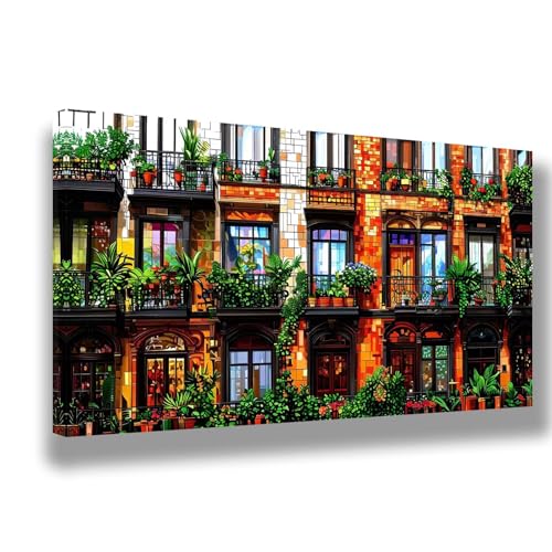 Malen Nach Zahlen Erwachsene Landschaft Malen Nach Zahlen Häuser Bild Malen-Nach-Zahlen, DIY ölgemäLde Kit für Anfänger Kinder, Lustige Geschenke für Geburtstag, Weihnachten, 100x200cm, 1482-W Malen Nach Zahlen Erwachsene Landschaft Malen Nach Zahlen Häuser Bild Malen-Nach-Zahlen, DIY ölgemäLde Kit für Anfänger Kinder, Lustige Geschenke für Geburtstag, Weihnachten, 100x200cm, 1482-W von Feeaxeae