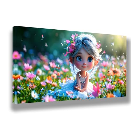 Malen Nach Zahlen Kinder Anime Malen Nach Zahlen ab 7 8 9 10 Jahre Mädchen und Junge,DIY Handgemalt Ölgemälde Kit für Erwachsene Anfänger, Geschenke für Frauen,Home Decoration 80x160cm,Mädchen,1535-W von Feeaxeae