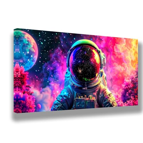 Malen Nach Zahlen Kinder Astronaut Malen Nach Zahlen ab 7 8 9 10 Jahre Mädchen und Junge,DIY Handgemalt Ölgemälde Kit für Erwachsene,Geschenke für Frauen,Home Decoration 60x120cm,Landschaft,1514-W von Feeaxeae