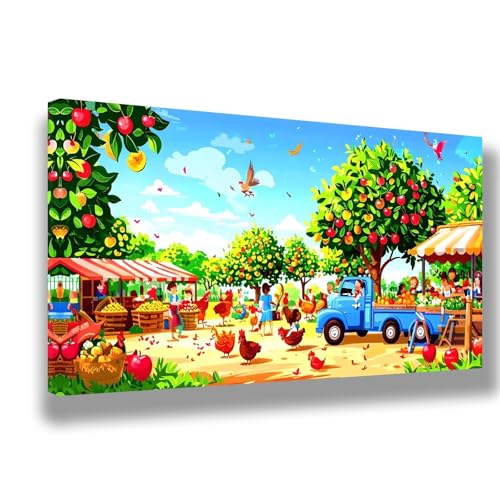 Malen Nach Zahlen Kinder Sommer Malen Nach Zahlen ab 7 8 9 10 Jahre Mädchen Junge,DIY Handgemalt Ölgemälde Kit für Erwachsene Anfänger,Geschenke für Frauen,Home Decoration 40x80cm,Bauernhaus,1508-W Malen Nach Zahlen Kinder Sommer Malen Nach Zahlen ab 7 8 9 10 Jahre Mädchen Junge,DIY Handgemalt Ölgemälde Kit für Erwachsene Anfänger,Geschenke für Frauen,Home Decoration 40x80cm,Bauernhaus,1508-W von Feeaxeae