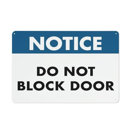 Hinweisschild "Do Not Block", 30,5 x 20,3 cm, Aluminiumschild, reflektierend, UV-geschützt, wasserdicht, wetterfest und lichtbeständig, 4 vorgebohrte Löcher Hinweisschild "Do Not Block", 30,5 x 20,3 cm, Aluminiumschild, reflektierend, UV-geschützt, wasserdicht, wetterfest und lichtbeständig, 4 vorgebohrte Löcher von Feehiget