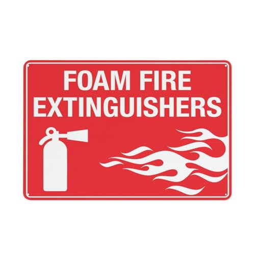 Schaumstoff-Feuerlöscher-Schild, 30,5 x 20,3 cm, reflektierend, UV-geschützt, wasserdicht, wetterfest und lichtbeständig, 4 vorgebohrte Löcher Schaumstoff-Feuerlöscher-Schild, 30,5 x 20,3 cm, reflektierend, UV-geschützt, wasserdicht, wetterfest und lichtbeständig, 4 vorgebohrte Löcher von Feehiget