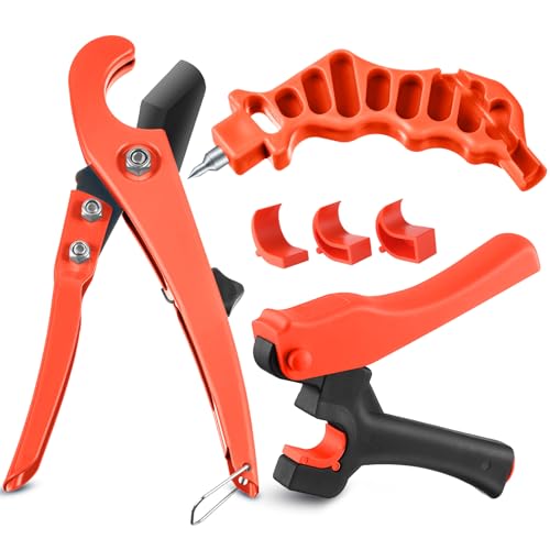 Feekoon Tropfbewässerungsschlauchschneider, Lochstanzwerkzeug, Bewässerungssprinkler-Schlauchschneider, 2-in-1-Kombinationstanzwerkzeug für Garten, PE-Rohre, 16 - 20 mm (Orange, 1 Stück) von Feekoon