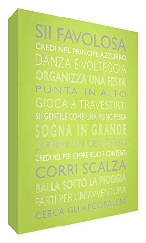 Feel Good Art girlsrules2436 – 01It REGLAS DE eine niÃÂ ± a Bild auf Leinwand von Wand in modernem Stil typographisches 91 x 60 cm Lime Green Feel Good Art girlsrules2436 – 01It REGLAS DE eine niÃÂ ± a Bild auf Leinwand von Wand in modernem Stil typographisches 91 x 60 cm Lime Green von Feel Good Art