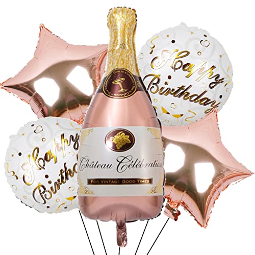 Feelairy Folienballon Champagne Rosegold, 5 Stück Luftballon Weinflasche Sektflasche Riesen Helium Ballon Champagner Flasche Bier Happy Birthday Deko für Geburtstag Hochzeit Party Dekoration Feelairy Folienballon Champagne Rosegold, 5 Stück Luftballon Weinflasche Sektflasche Riesen Helium Ballon Champagner Flasche Bier Happy Birthday Deko für Geburtstag Hochzeit Party Dekoration von Feelairy