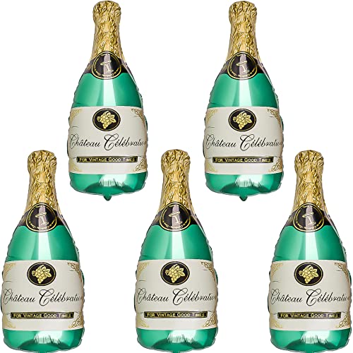 Feelairy Folienballon Sektflasche Deko, 5 Stück Riesen Luftballon Champagner Flasche Helium Ballon Weinflaschen Weinglas Ballons Bier Deko für Erwachsene Geburtstag Hochzeit Party Deko Feelairy Folienballon Sektflasche Deko, 5 Stück Riesen Luftballon Champagner Flasche Helium Ballon Weinflaschen Weinglas Ballons Bier Deko für Erwachsene Geburtstag Hochzeit Party Deko von Feelairy