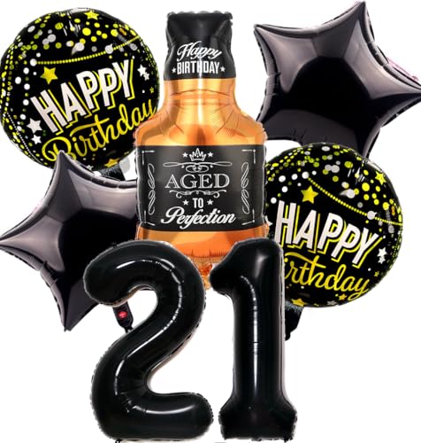 Feelairy Luftballon 21. Geburtstag Mann, 21 Geburtstag Deko Schwarz Ballons Whiskey Deko 21. Geburtstag Frauen, Geburtstagsdeko 21 Jahre Männer, Ballon Weinflasche Deko zum Geburtstag Frau 21 Feelairy Luftballon 21. Geburtstag Mann, 21 Geburtstag Deko Schwarz Ballons Whiskey Deko 21. Geburtstag Frauen, Geburtstagsdeko 21 Jahre Männer, Ballon Weinflasche Deko zum Geburtstag Frau 21 von Feelairy