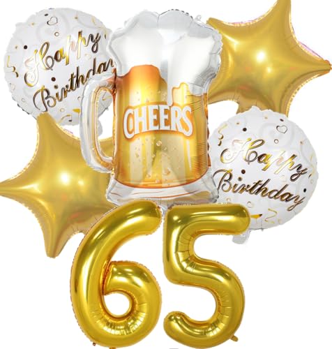 Luftballon 65. Geburtstag Mann Frau, 65 Geburtstag Deko Gold, Geburtstagsdeko 65 jahre Frauen, Ballon Bierflasche Deko zum Geburtstag Mann, Helium Ballons Bier Deko 65. Geburtstag Frau Männer Luftballon 65. Geburtstag Mann Frau, 65 Geburtstag Deko Gold, Geburtstagsdeko 65 jahre Frauen, Ballon Bierflasche Deko zum Geburtstag Mann, Helium Ballons Bier Deko 65. Geburtstag Frau Männer von Feelairy