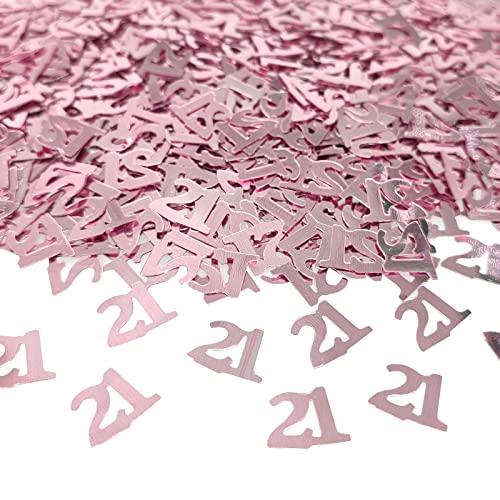 Feelorna Geburtstag Konfetti Pailletten, Metallic Glitter Folie Pailletten Birthday Deco, Rose Gold Tabelle Streuung Konfetti Sprinkles für Geburtstag Party, Hochzeitstag (21) von Feelorna