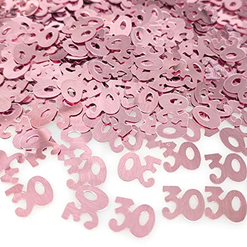 Feelorna Geburtstag Konfetti Pailletten, Metallic Glitter Folie Pailletten Birthday Deco, Rose Gold Tabelle Streuung Konfetti Sprinkles für Geburtstag Party, Hochzeitstag (30) von Feelorna