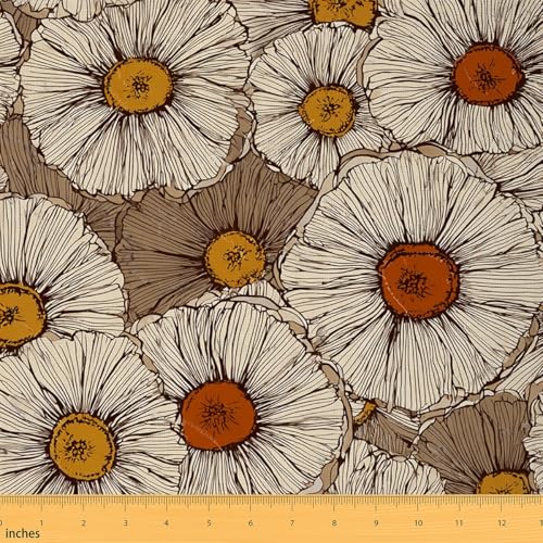 Feelyou Abstrakter Blumenstoff von The Yard, Vintage-Blumenstoff mit botanischem Naturthema, Polsterstoff für Stühle und Heimwerker-Projekte, moderner dekorativer wasserdichter Stoff, 2 m Feelyou Abstrakter Blumenstoff von The Yard, Vintage-Blumenstoff mit botanischem Naturthema, Polsterstoff für Stühle und Heimwerker-Projekte, moderner dekorativer wasserdichter Stoff, 2 m von Feelyou