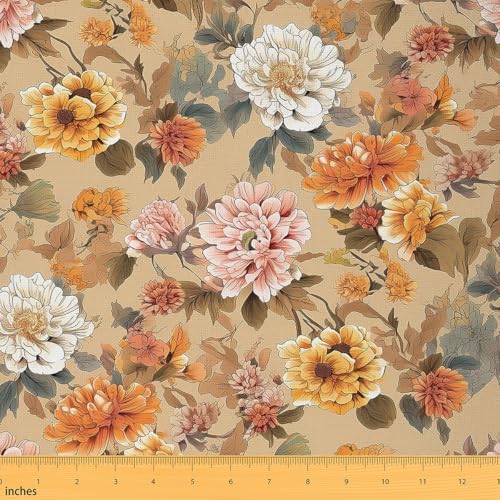 Feelyou Blumenstoff von The Yard 3 Yards Floral Botanical Decorative Waterproof Outdoor Fabric Blossom Flowers Pattern Polsterstoff für Stühle Natürliche Gartenpflanzen DIY Reupholstery Stoff Feelyou Blumenstoff von The Yard 3 Yards Floral Botanical Decorative Waterproof Outdoor Fabric Blossom Flowers Pattern Polsterstoff für Stühle Natürliche Gartenpflanzen DIY Reupholstery Stoff von Feelyou
