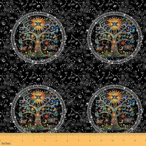 Feelyou Boho Exotischer Baum Wasserdicht Outdoor Stoff für Stühle Bohemian Life Tree Stoff by The Yard Sonne Mond Polsterstoff für Stühle für Galaxy Astrologie Weltraum Reupholstery Fabric Decor 1 Feelyou Boho Exotischer Baum Wasserdicht Outdoor Stoff für Stühle Bohemian Life Tree Stoff by The Yard Sonne Mond Polsterstoff für Stühle für Galaxy Astrologie Weltraum Reupholstery Fabric Decor 1 von Feelyou