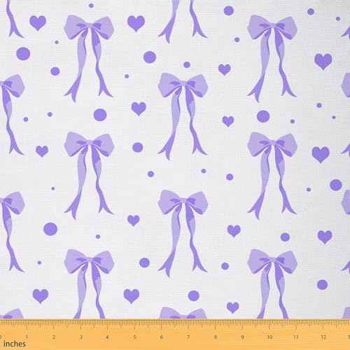 Feelyou Coquette-Schleifenstoff für Kinder, 91 cm, violett, Aquarell-Schleife, wasserdicht, Outdoor-Stoff für Jungen, Dekoration, Sweetheart, Polsterstoff für Stühle, niedliche Schleife, Polsterstoff Feelyou Coquette-Schleifenstoff für Kinder, 91 cm, violett, Aquarell-Schleife, wasserdicht, Outdoor-Stoff für Jungen, Dekoration, Sweetheart, Polsterstoff für Stühle, niedliche Schleife, Polsterstoff von Feelyou
