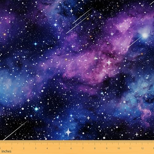 Feelyou Galaxie-Stoff von The Yard 3 Yards Weltraum Dekorativer wasserdichter Outdoor-Stoff für Jungen Mädchen Blau Lila Universum Bedruckter Polsterstoff für Stühle Sternenhimmel DIY Reupholstery Feelyou Galaxie-Stoff von The Yard 3 Yards Weltraum Dekorativer wasserdichter Outdoor-Stoff für Jungen Mädchen Blau Lila Universum Bedruckter Polsterstoff für Stühle Sternenhimmel DIY Reupholstery von Feelyou