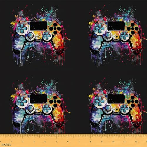 Feelyou Gamer-Stoff von The Yard für Jungen, Teenager, Jugendliche, Gaming-Polsterstoff für Stühle, Bett für Kinder, Game-Controller für Teenager, bunter Videospiel-Polsterstoff für Stühle Feelyou Gamer-Stoff von The Yard für Jungen, Teenager, Jugendliche, Gaming-Polsterstoff für Stühle, Bett für Kinder, Game-Controller für Teenager, bunter Videospiel-Polsterstoff für Stühle von Feelyou
